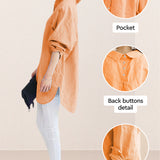 Oversized 100% Cotton Linen Shirt