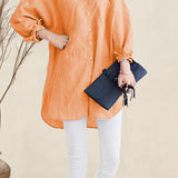Oversized 100% Cotton Linen Shirt