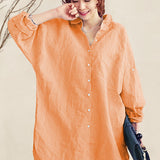 Oversized 100% Cotton Linen Shirt