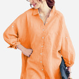 Oversized 100% Cotton Linen Shirt