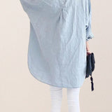 Oversized 100% Cotton Linen Shirt
