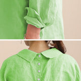 Oversized 100% Cotton Linen Shirt
