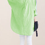 Oversized 100% Cotton Linen Shirt