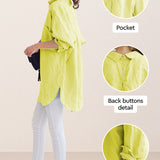 Oversized 100% Cotton Linen Shirt