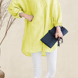 Oversized 100% Cotton Linen Shirt