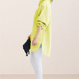 Oversized 100% Cotton Linen Shirt