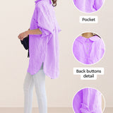 Oversized 100% Cotton Linen Shirt