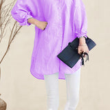 Oversized 100% Cotton Linen Shirt