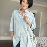 Oversized 100% Cotton Linen Shirt