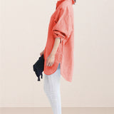 Oversized 100% Cotton Linen Shirt