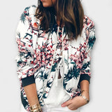 Inès - Floral Print Bomber Jacket