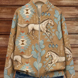 Odharnait | Horse & Cactus Print Cardigan
