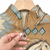 Odharnait | Horse & Cactus Print Cardigan
