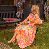 Céline - Elegant Floral Maxi Dress