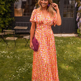 Céline - Elegant Floral Maxi Dress