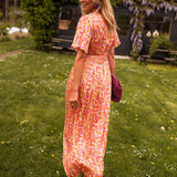 Céline - Elegant Floral Maxi Dress