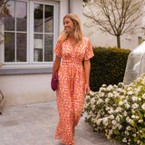 Céline - Elegant Floral Maxi Dress