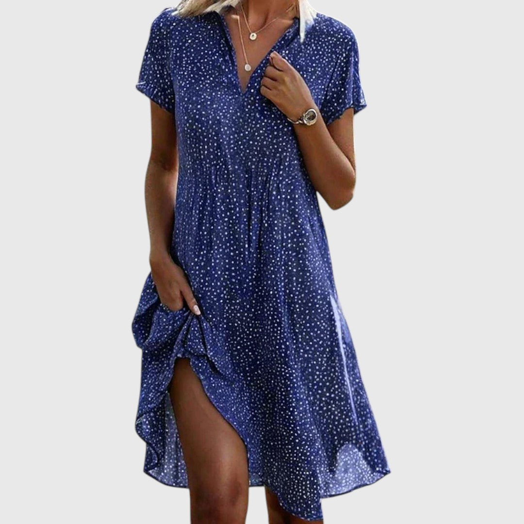 Mary | Short Sleeve Midi Dress