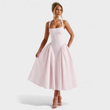 Justine - Gingham Midi Dress