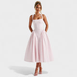 Justine - Gingham Midi Dress
