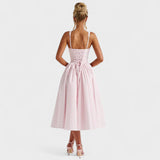 Justine - Gingham Midi Dress