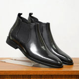 Élodie - Leather Chelsea Ankle Boots