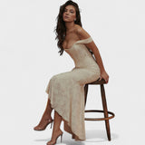 Inès - Elegant Sculpted Silhouette Dress