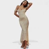 Inès - Elegant Sculpted Silhouette Dress