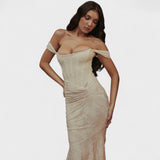 Inès - Elegant Sculpted Silhouette Dress