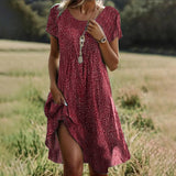Justine - Bohemian Midi Dress