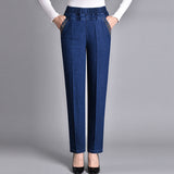 Chloe | Jeans with side pockets and elastic waist
