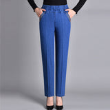 Chloe | Jeans with side pockets and elastic waist