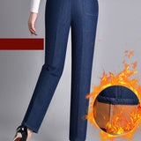 Chloe | Jeans with side pockets and elastic waist