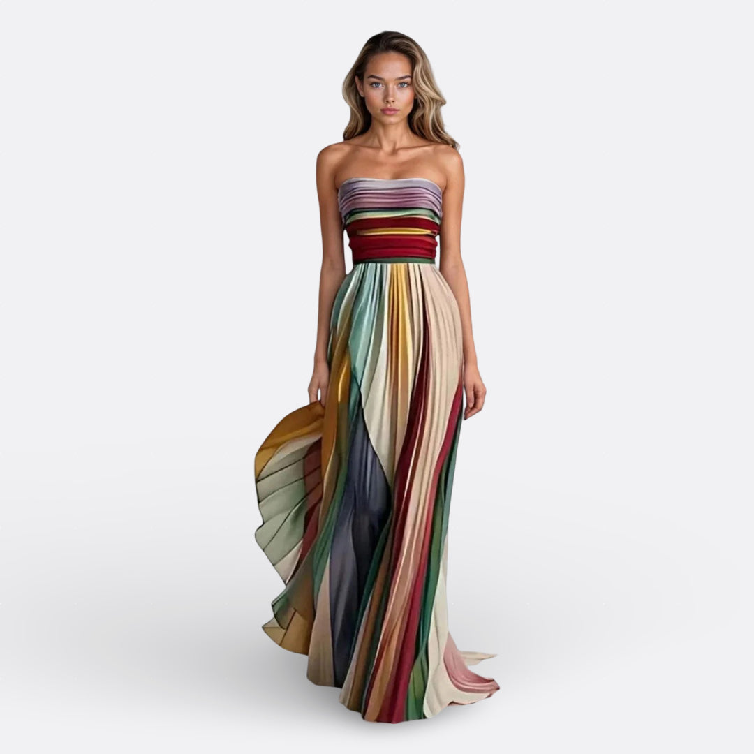 Anaïs - Elegant Gradient Maxi Dress - Charlotte & Willow