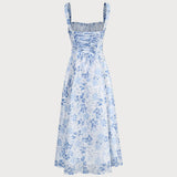 Justine - Midi Dress with Floral Print