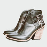 Céline - Leather Ankle Booties
