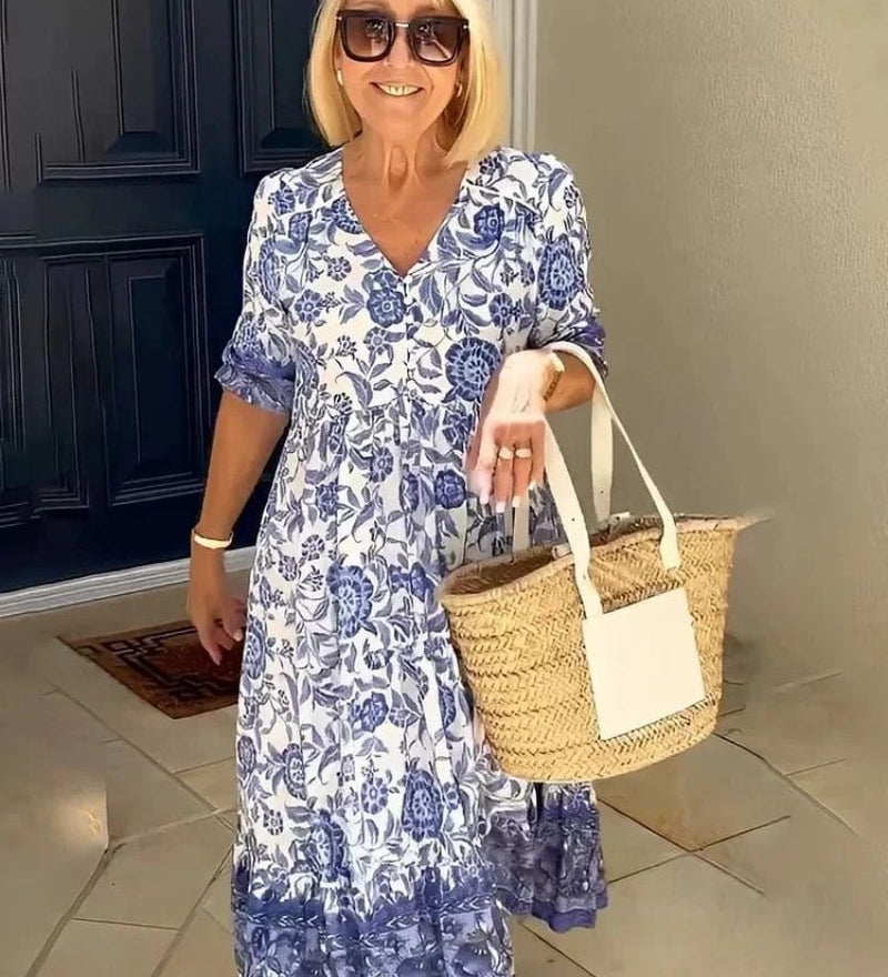 Rita - Chic Summer Dress - Charlotte & Willow, front