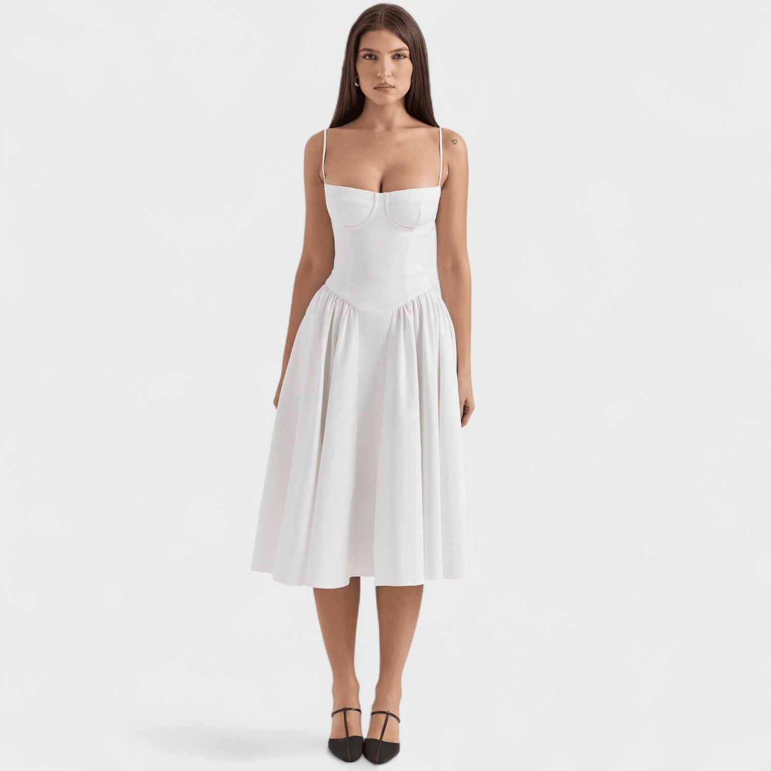 Emer - Midi Length Corset Dress - Charlotte & Willow, product photo 8