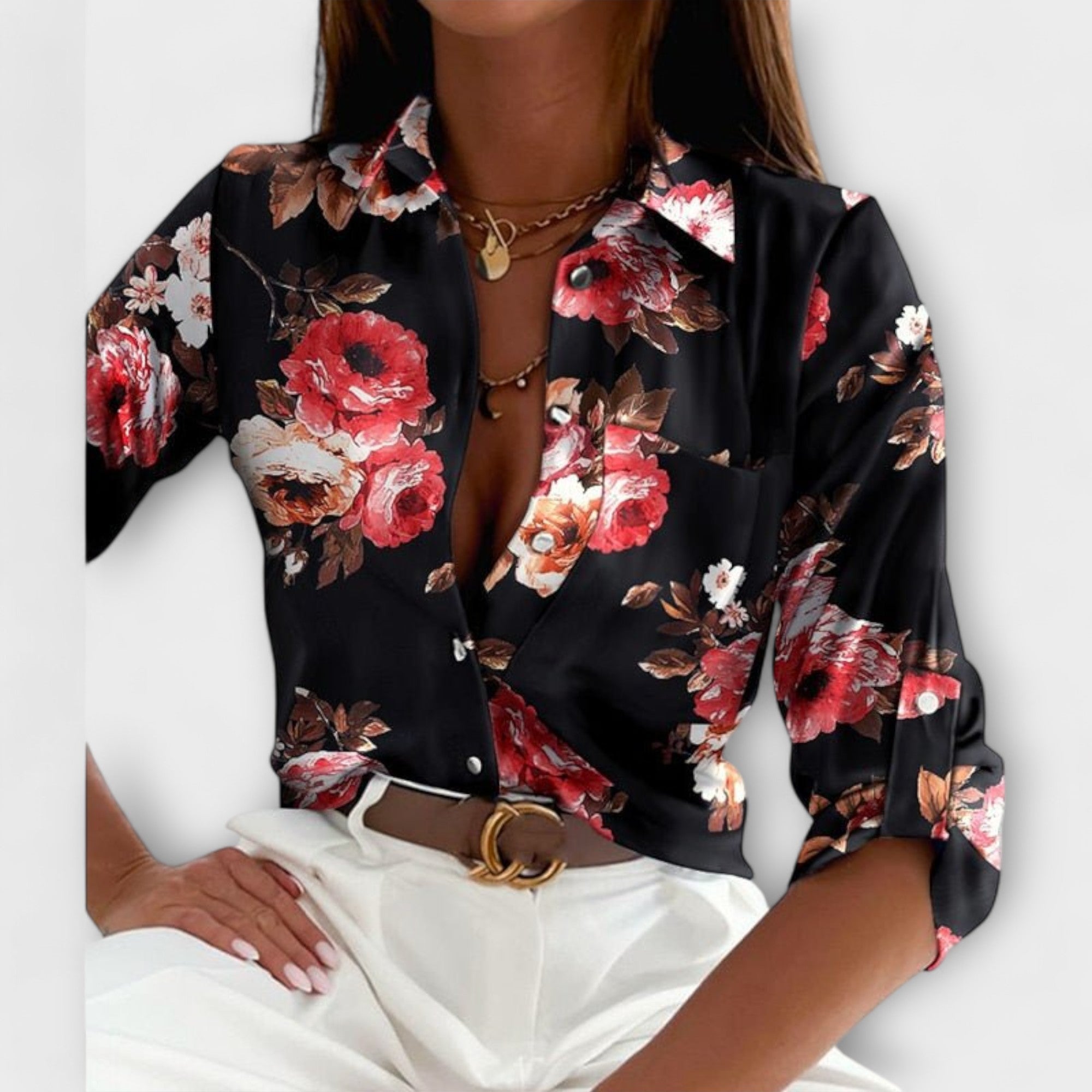 Gráinne - Timeless Elegant Blouse - Charlotte & Willow, product photo 7