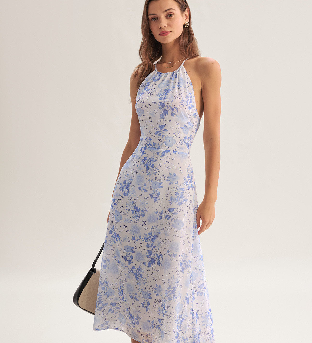 Aobhnait - Midi Dress with Floral Print - Charlotte & Willow, product photo 6