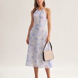 Victory - Midi Dress with Floral Print