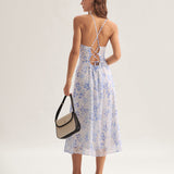 Victory - Midi Dress with Floral Print